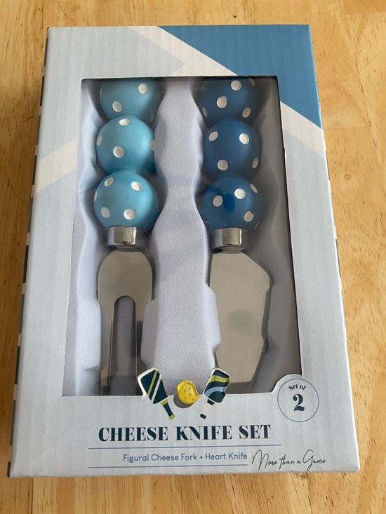 Other - Pickleball Dot Cheese Knife Set of 2 fork & spreader NIP. NWT